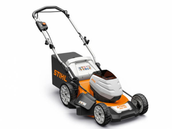 Part of the AK battery series, the RMA 460 V self-propelled lawn mower features an 19