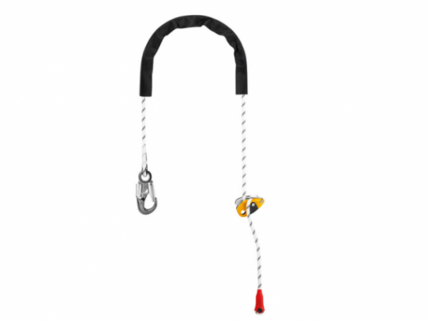 The Petzl Grillon Lanyard has a fine adjustment system for precise work positioning. Can be used in one of two possible ways.